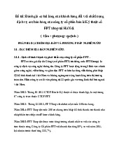 Đề tài: Đánh giá sự hài lòng của khách hàng đối với chất lượngdịch vụ sau bán hàng của công ty cổ phần bán lẻ Kỹ thuật sốFPT Shop tại Hà Nội môn Kinh tế tài nguyên | Học viện Nông nghiệp Việt Nam