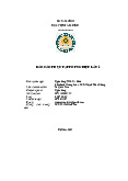 Báo cáo thực tập tốt nghiệp lần 1 | Học viện Báo chí và Tuyên truyền