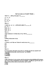 Ôn tập phần 1: Lý thuyết tổ hợp | Toán Cao Cấp | Trường Đại học Thủy Lợi