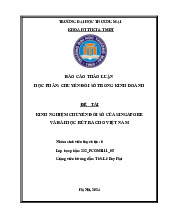 Kinh nghiệm chuyển đổi số của Singapore | Báo cáo thảo luận Chuyển đổi số trong kinh doanh