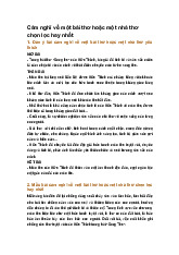 Cảm nghĩ về một bài thơ hoặc một nhà thơ chọn lọc hay nhất