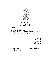 IMSO 2018 Science Theoritical 1 | Đại học Sư phạm Hà Nội