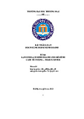 Kế Hoạch Kinh Doanh Mô Hình Cafe Tô Tượng Teart Coffee | Bài thảo luận khởi sự kinh doanh