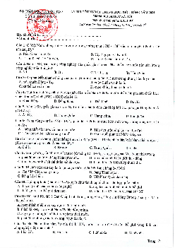 Đề minh họa 2024 môn Lịch sử