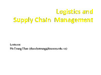 Chap 2 QTCU- quản trị cung ứng | Đại học Hoa Sen