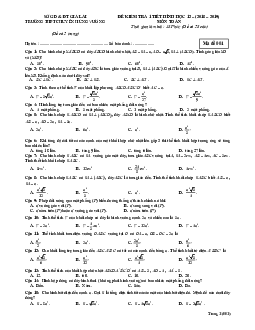 Đề kiểm tra 1 tiết Hình học 12 chương 1 năm 2018 – 2019 trường THPT chuyên Hùng Vương – Gia Lai