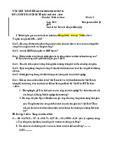 Đề Thi Hết Môn Học Kỳ II môn Kinh tế vĩ mô | Học viện Tài chính