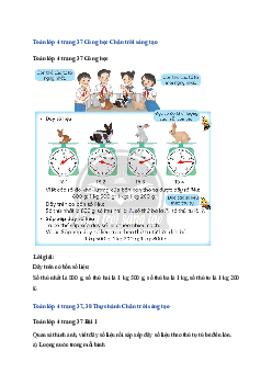 Toán lớp 4 trang 37 Bài 16: Dãy số liệu Chân trời sáng tạo