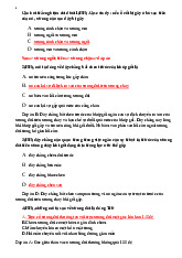 Câu hỏi Trắc nghiệm Giải Phẫu Chi Dưới môn Giải phẫu | Trường Đại Học Y Dược Thái Bình