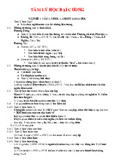Đề cương môn Tâm lý học đại cương - Trường Đại học lao động -  xã hội.