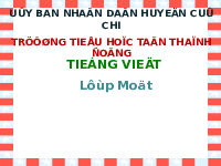 Giáo án điện tử Tiếng việt 1 bài 1 Chân trời sáng tạo: Học vấn: anh, ênh, inh