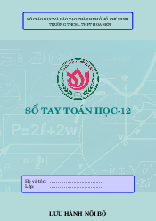 Sổ tay Toán học lớp 12 – Nguyễn Chín Em