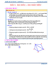 Phiếu bài tập Toán 9 chương đa giác đều