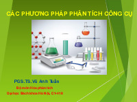 Phương pháp hoá học là phương pháp đã pháp phân tích cổ điển, thường chỉ xác định được các hàm lượng tương đối lớn | Bài giảng môn Phân tích bằng công cụ | Đại học Bách khoa hà nội