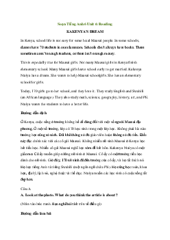 Tiếng Anh 6 Unit 6: Reading | Explorer English