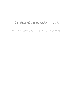 Tổng hợp kiến thức Quản trị dự án