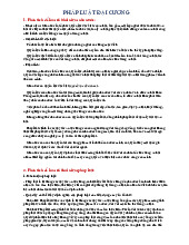 Câu hỏi ôn tập môn Pháp luật đại cương -Trường Đại học văn hóa Hà Nội