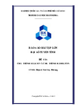 Đề cương môn đại số tuyến tính- Trường Đại học bách khoa - Đại học đà nẵng.