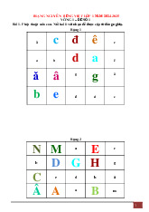 Đề thi Trạng Nguyên Tiếng việt Lớp 1 năm học 2024 - 2025 - Vòng 1