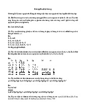 Bài tập chương 2 môn hóa đại cương–Trường Đại học bách khoa - Đại học đà nẵng.