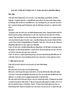 Lịch sử 11 Kết nối tri thức bài 11: Cuộc cải cách của Minh Mạng