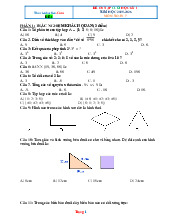40 Đề Kiểm Tra Cuối Học Kỳ 1 Toán 7 Năm Học 2025-2026 Có Đáp Án