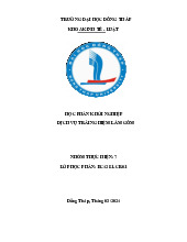 Báo cáo Dịch vụ trải nghiệm làm gốm môn Khởi nghiệp | Đại học Đồng Tháp