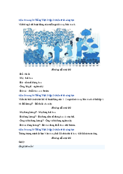 Giải VBT môn Tiếng việt 2 -  Bài 1: Cô chủ nhà tí hon| Chân trời sáng tạo