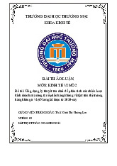Ứng dụng lý thuyết trò chơi để phân tích các chiến lược kinh doanh của công ty cổ phần hàng không Vietjet trên thị trường hàng không ở Việt Nam giai đoạn từ 2020-nay | Bài thảo luận kinh tế vi mô