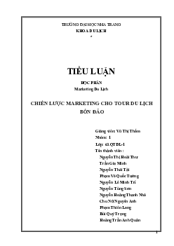 Tiểu luận về marketing du lịch
