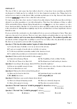 PASSAGE 17_Theme 3. Science and Technology (Khoa học và Công nghệ)