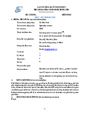 Đề cương học phần IT007 - Hệ Điều Hành tại UIT. Môn Nguyên lý hệ điều hành | Đại học Trường Đại học Công nghệ thông tin, Đại học Quốc gia Thành phố Hồ Chí Minh.