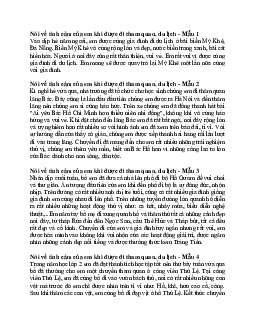Viết về tình cảm của em khi được đi tham quan, du lịch | Tập làm văn lớp 2 | Chân trời sáng tạo