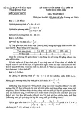 Đề tuyển sinh lớp 10 môn Toán năm 2025 – 2026 sở GD&ĐT Đồng Nai