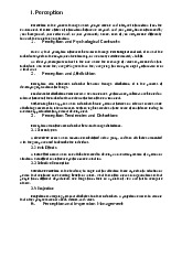 Chapter 15 Summary on Perception and Personality môn Principle of Management | Trường Đại học Quốc tế, Đại học Quốc gia Thành phố Hồ Chí Minh