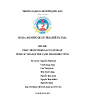 Phân tích Internal của Vinfast từ đó suy ra lợi thế cạnh tranh bền vững | Báo cáo Môn Quản trị chiến lược - Đại học Kinh Tế Quốc Dân