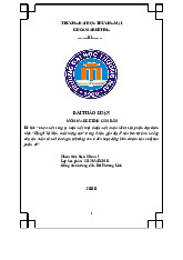 Sự tác động, ảnh hưởng của các nhân tố Môi trường Marketing vĩ mô tới hoạt động sản xuất và kinh doanh của Công ty cổ phần Tập đoàn Thiên Long với nhãn hàng TL | Bài thảo luận marketing căn bản