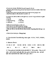 Bài tập ôn tập hằng ngày toán lớp 3