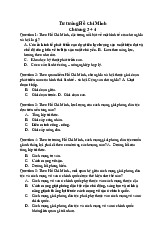 TOP 30 câu hỏi trắc nghiệm ôn tập chương 3, 4 học phần Tư Tương Hồ Chí Minh | Trường Đại học Phenikaa