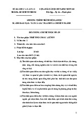 Đề cương chi tiết học phần môn triết học Mác-Lênin