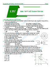 Đề kiểm tra cuối kì 1 2025-2026 môn lý 12