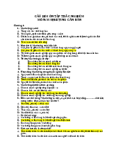 Trắc nghiệm Marketing Căn Bản: Tổng hợp theo từng chương