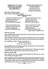 Đề kiểm tra giữa học kì 1 Trường THCS Xuân Đỉnh - Hà Nội