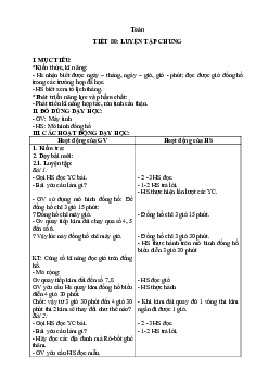 Giáo án Toán 2 sách Kết nối tri thức với cuộc sống (Cả năm) | Tuần 17