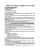 Đề cương Ôn tập Thống kê cho Khoa học xã hội cuối kỳ | Thống kê cho khoa học xã hội | Trường Đại học Khoa học Tự nhiên, Đại học Quốc gia Hà Nội