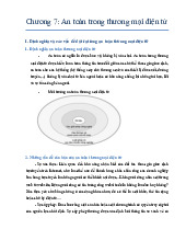 Chương 7: An Toàn Trong Thương Mại Điện Tử | Môn Thương mại điện tử - Trường Cao đẳng Kinh tế - Kỹ thuật Công thương