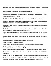 Các bài toán nâng cao thường gặp lớp 6 kèm bài tập và đáp án