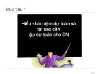 Chương 5: Dự toán sản xuất | Bài giảng môn kế toán quản trị | Đại học Bách khoa hà nội