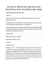 Viết bài văn nghị luận phân tích bài thơ Ai tư vãn | Văn mẫu 9