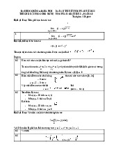 Đáp án thi hết học phần hè 2023 học phần : giải tích 2 – mat1042 trường đại học công nghệ